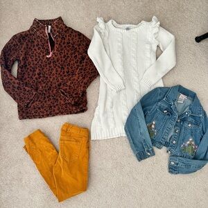 Little Girls Spring/Winter Bundle Size 6 (H&M, Carters, etc)